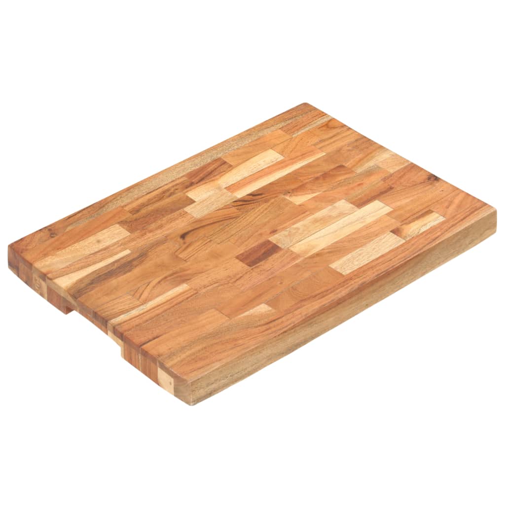 Tagliere 50x35x4 cm in Legno Massello di Acacia - homemem39