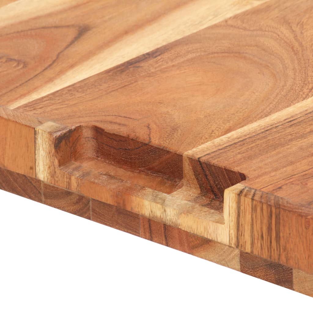 Tagliere 50x35x4 cm in Legno Massello di Acacia - homemem39