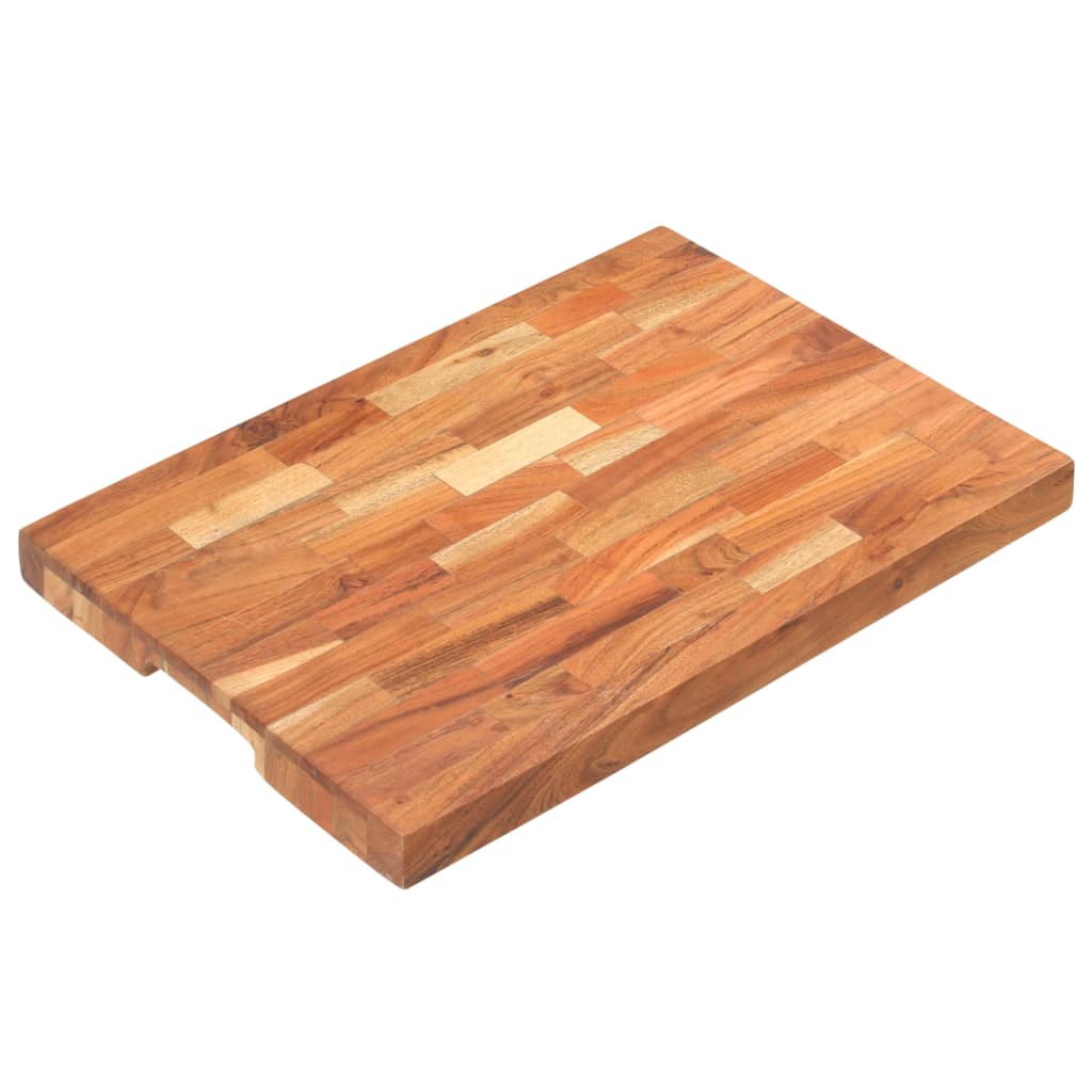 Tagliere 50x35x4 cm in Legno Massello di Acacia - homemem39