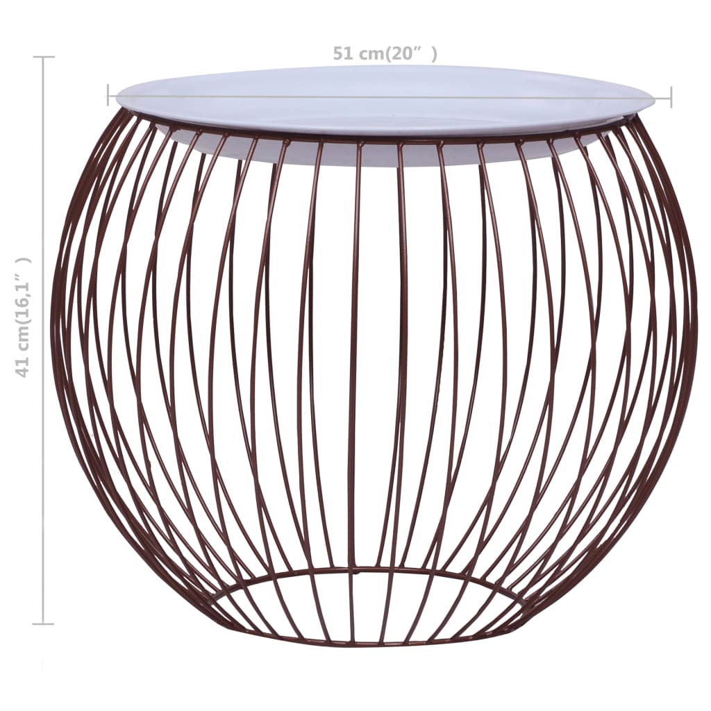 Tavolino da Caffè Oro Ø 51 cm | homemem39