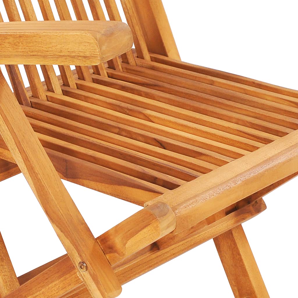 Set da Pranzo da Giardino 7 pz Pieghevole in Massello di Teak | homemem39