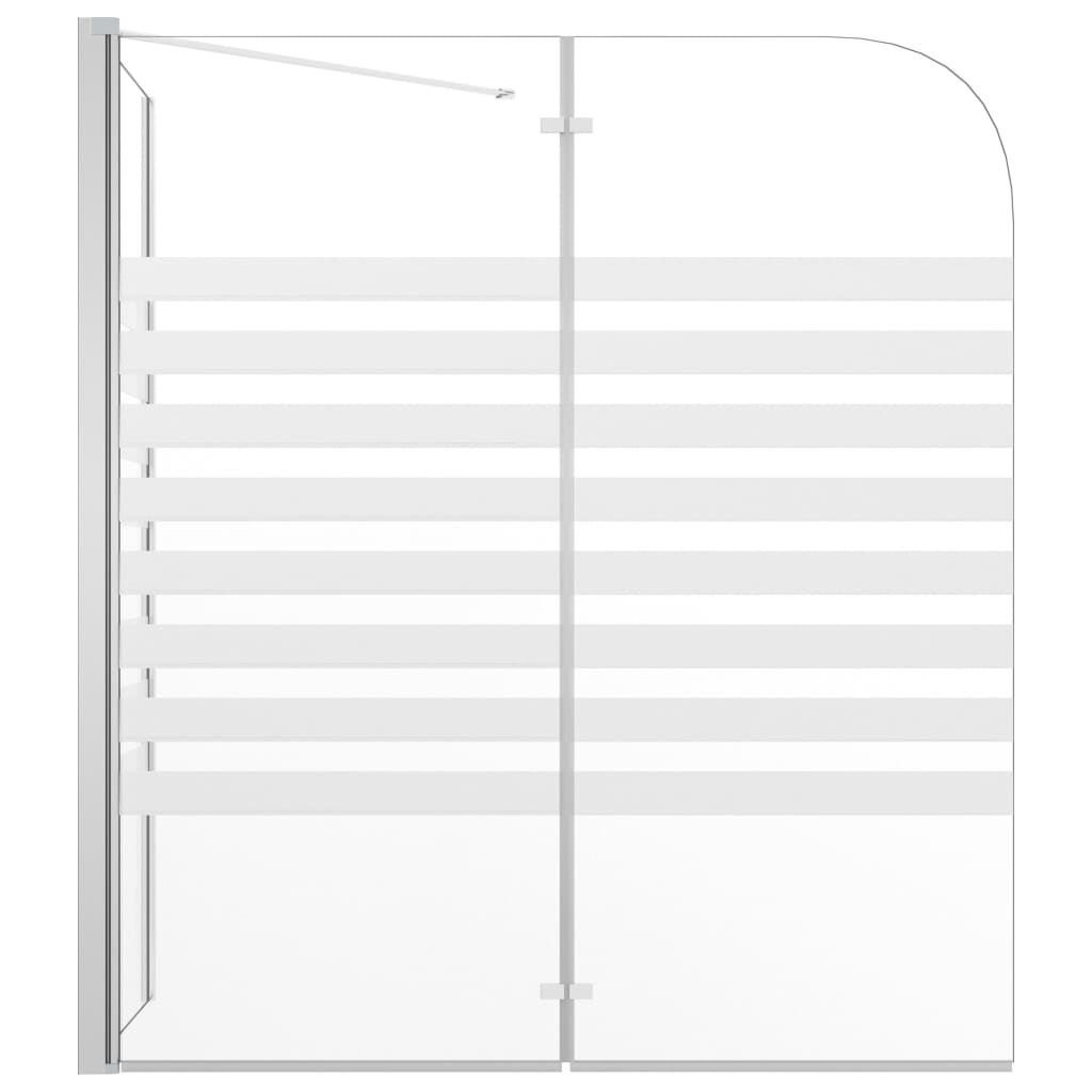 Cabina da Bagno 120x68x130 cm in Vetro Temperato a Righe - homemem39