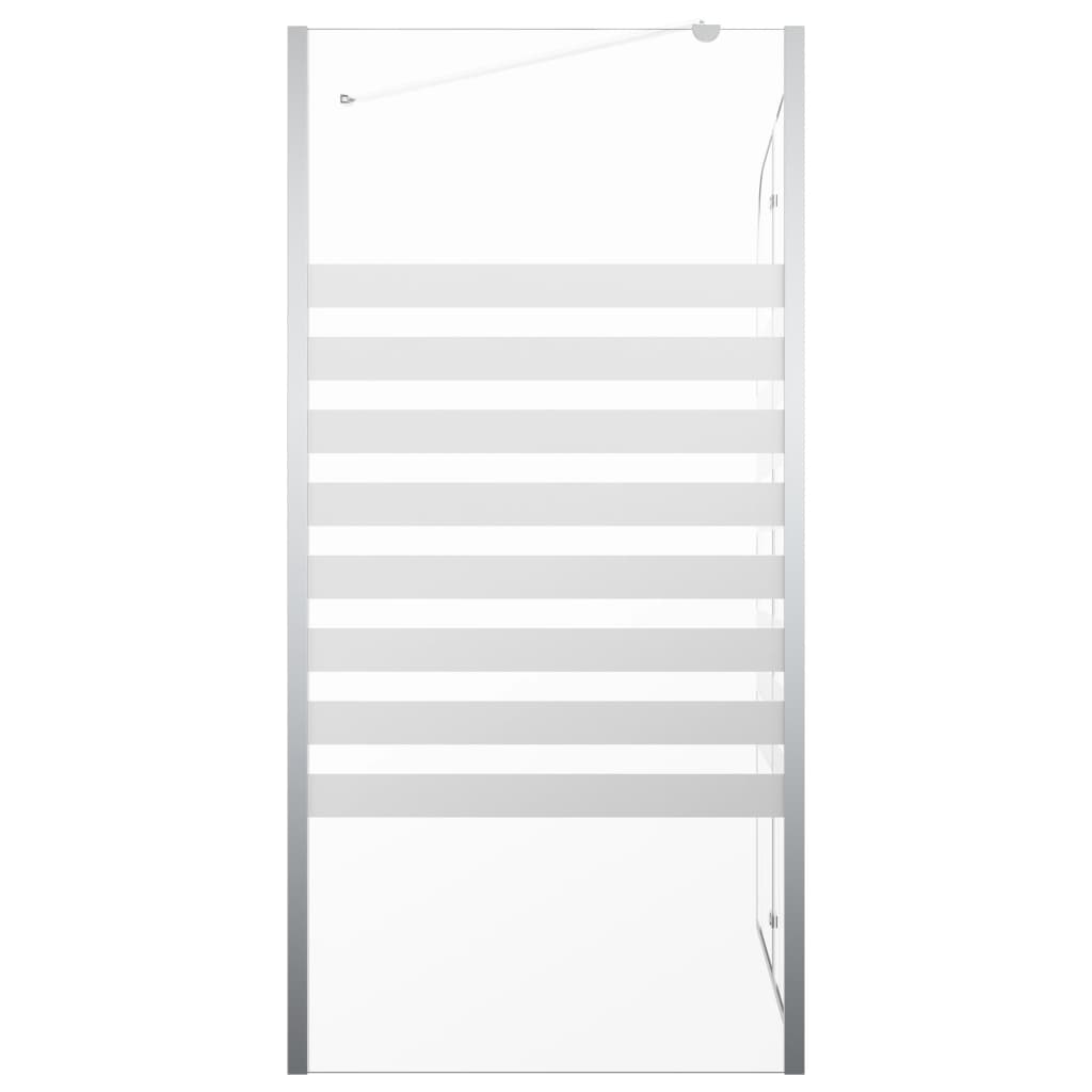 Cabina da Bagno 120x68x130 cm in Vetro Temperato a Righe - homemem39