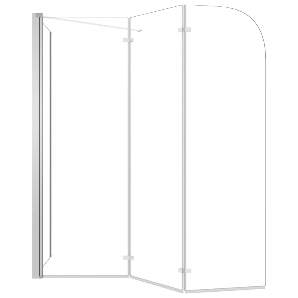 Cabina da Bagno 120x69x130 cm in Vetro Temperato Trasparente - homemem39