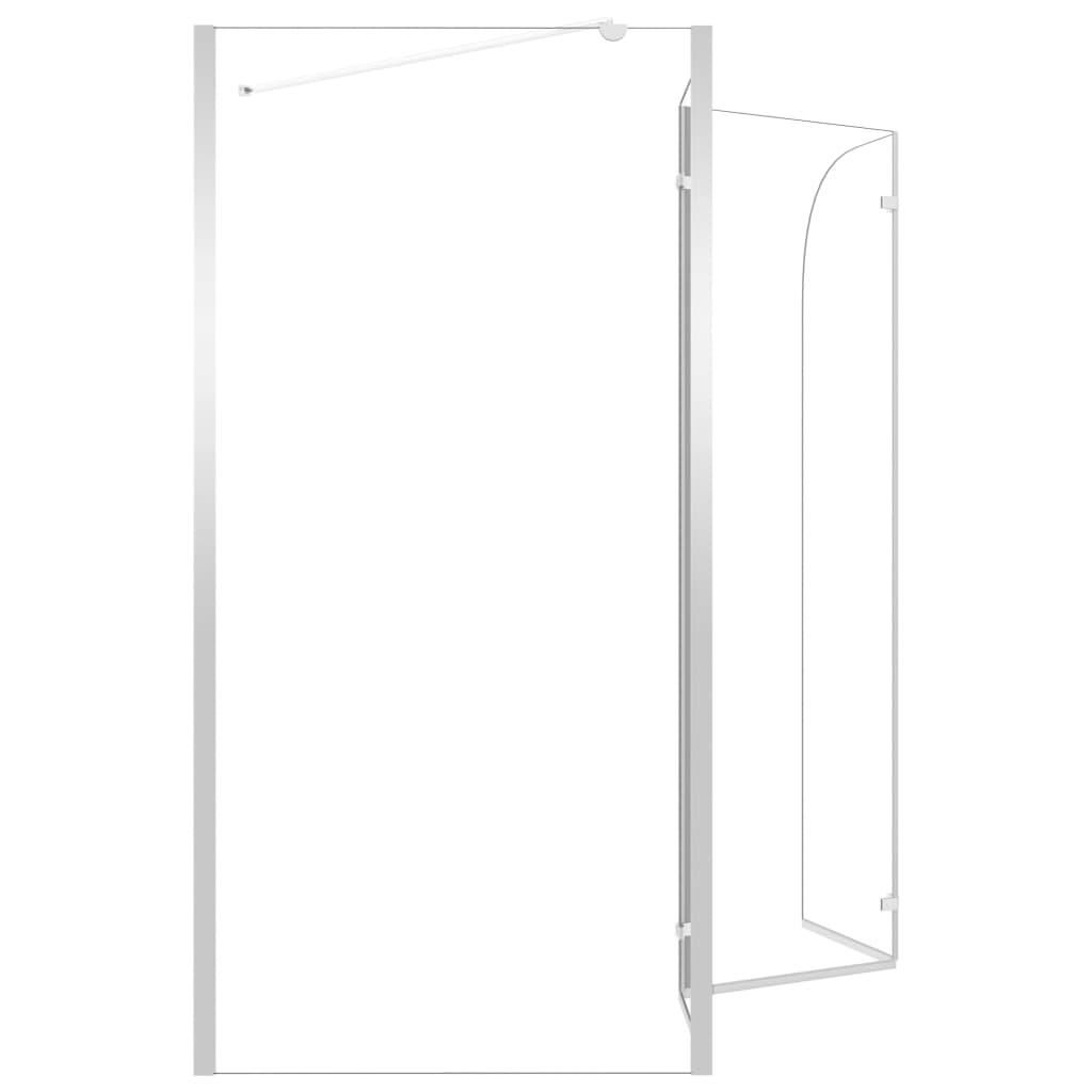 Cabina da Bagno 120x69x130 cm in Vetro Temperato Trasparente - homemem39