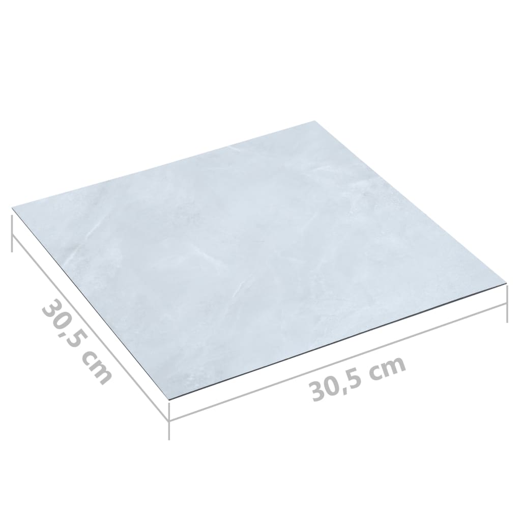 Listoni per Pavimenti Autoadesivi in PVC 5,11 m² Marmo Bianco - homemem39