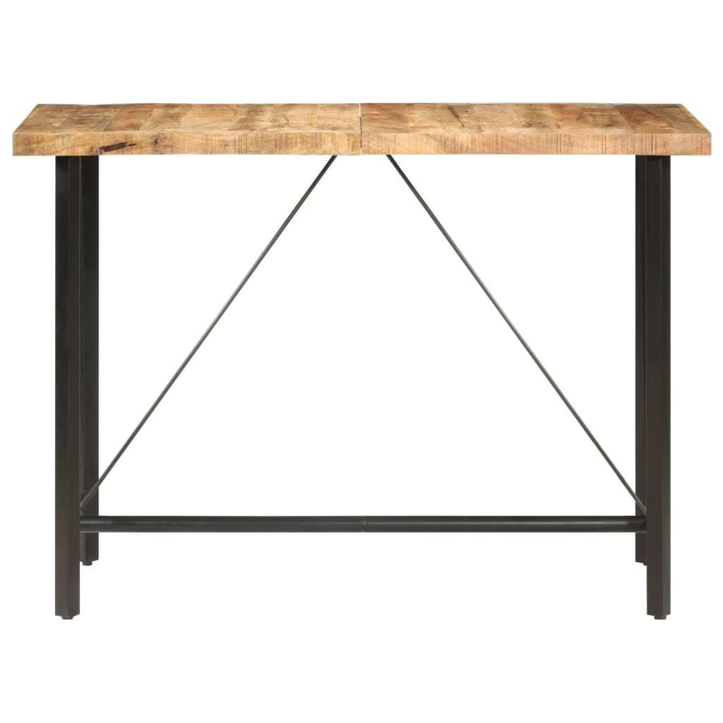 Tavolo da Bar 150x70x107 cm in Legno Ruvido di Mango - homemem39