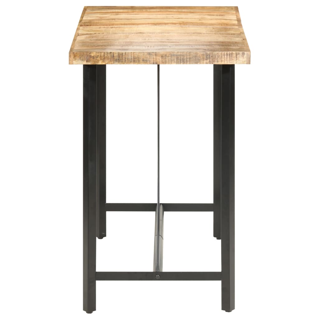 Tavolo da Bar 150x70x107 cm in Legno Ruvido di Mango - homemem39