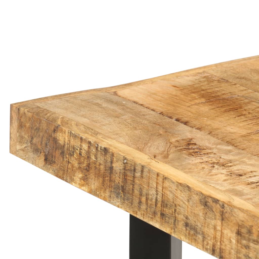 Tavolo da Bar 150x70x107 cm in Legno Ruvido di Mango - homemem39