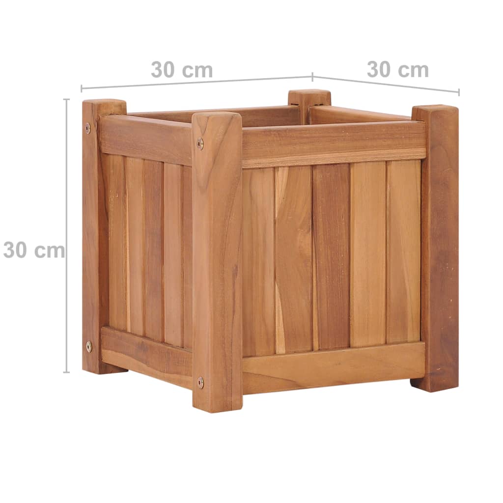 Letto Rialzato 30x30x30 cm in Legno Massello di Teak - homemem39