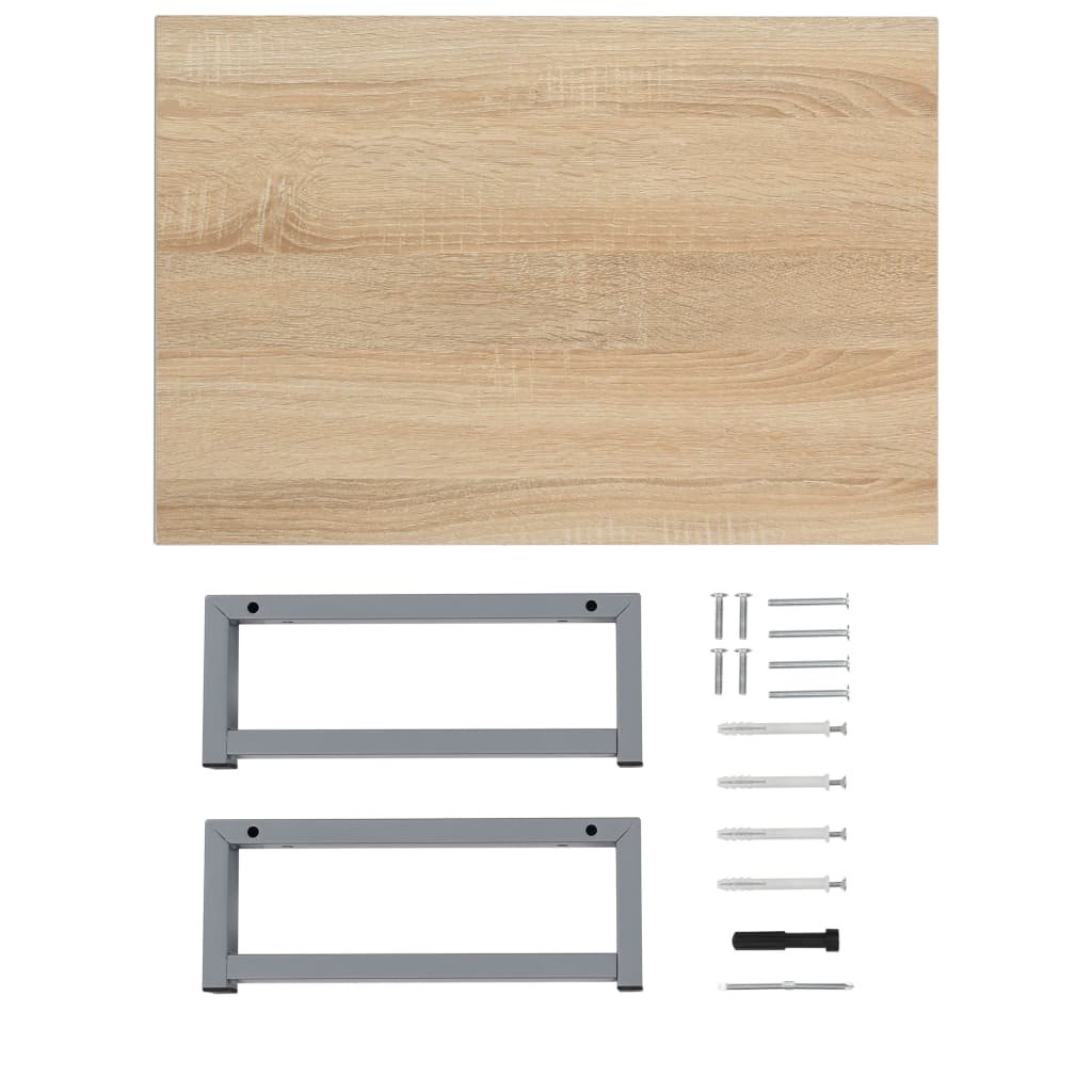 Set Mobili da Bagno 2 pz Ceramica Rovere | homemem39