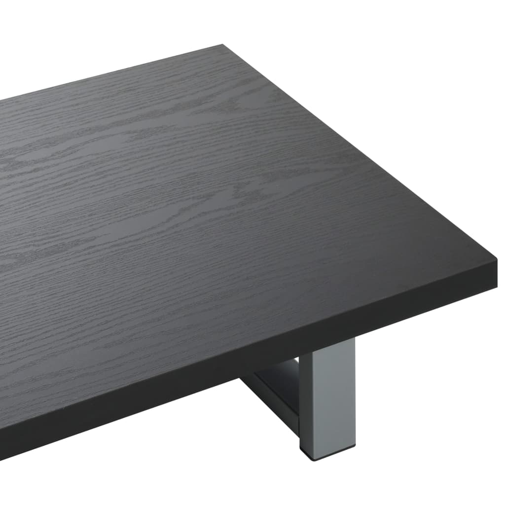 Set Mobili da Bagno 2 pz Ceramica Nero | homemem39