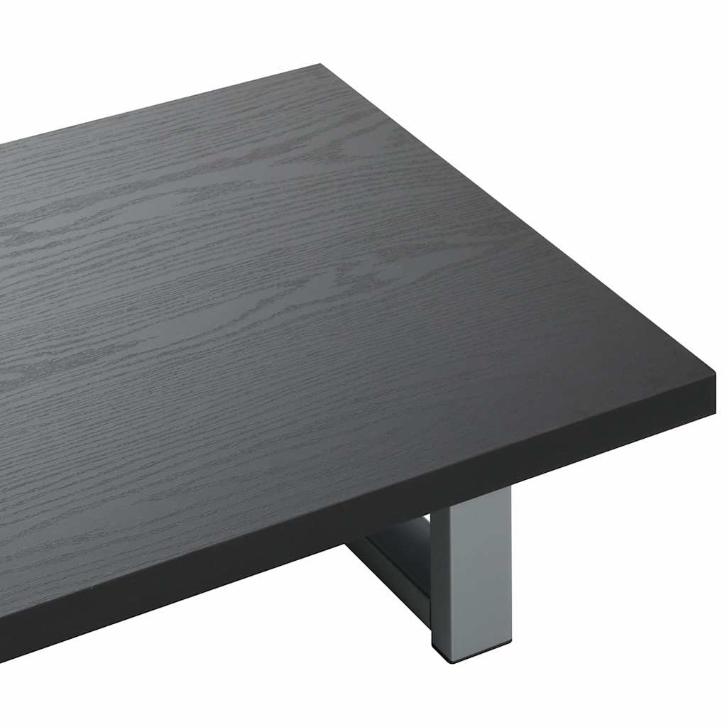Set Mobili da Bagno 2 pz Ceramica Nero