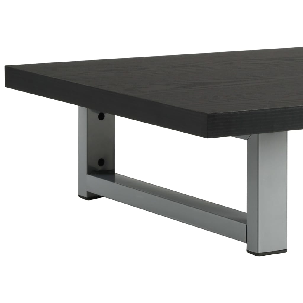 Set Mobili da Bagno 2 pz Ceramica Nero | homemem39