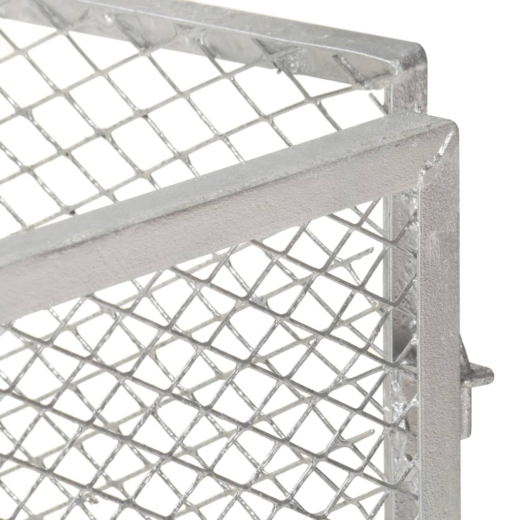 Compostiera da Giardino 85x85x70 cm in Ferro Zincato - homemem39