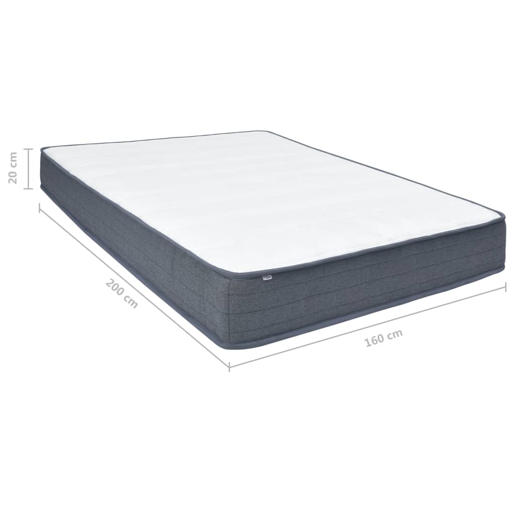 Materasso per Letto box spring Rigidità Media 200x160x20 cm | homemem39
