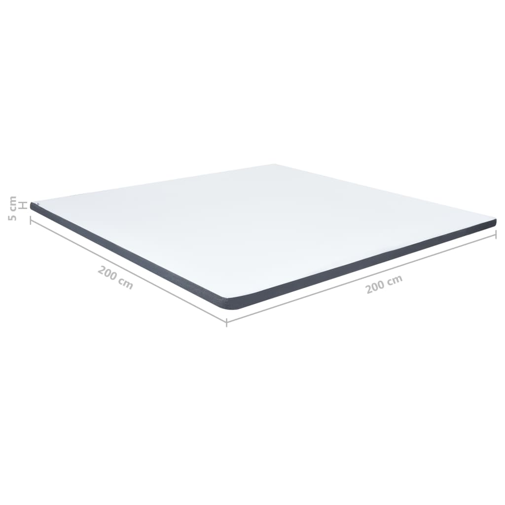 Protezione per Materasso a Molle Insacchettate 200x200x5 cm Morbidezza Media - homemem39