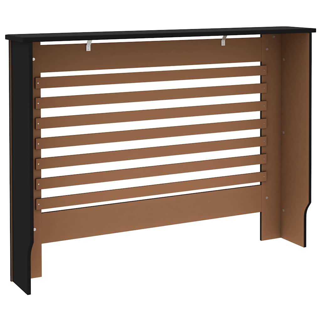 Copertura per Radiatore Nera 112x19x81,5 cm in MDF - homemem39