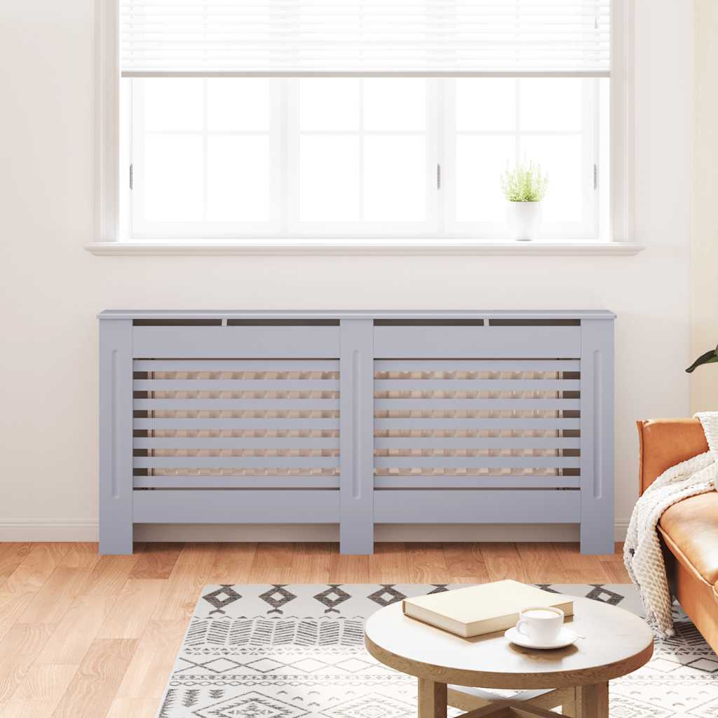 Copertura per Radiatore Antracite 172x19x81,5 cm in MDF - homemem39