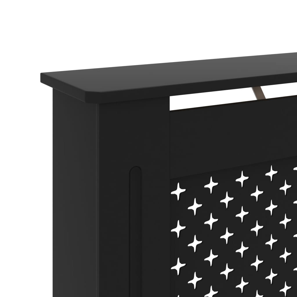 Copertura per Radiatore Nera 112x19x81,5 cm in MDF - homemem39