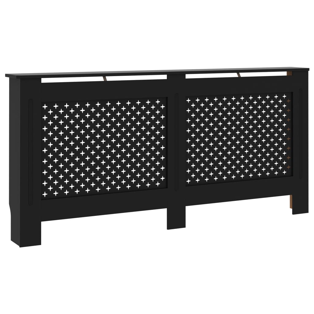 Copertura per Radiatore Nera 172x19x81 cm in MDF - homemem39