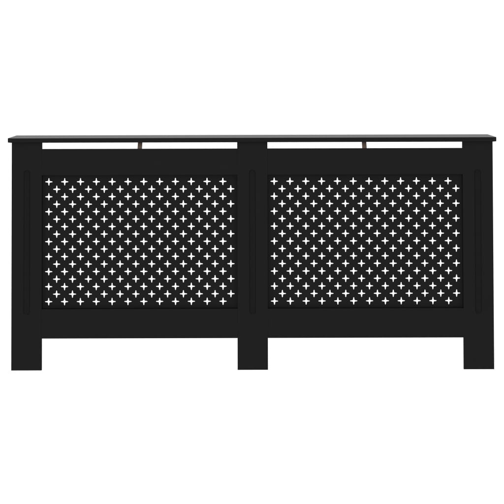 Copertura per Radiatore Nera 172x19x81 cm in MDF - homemem39