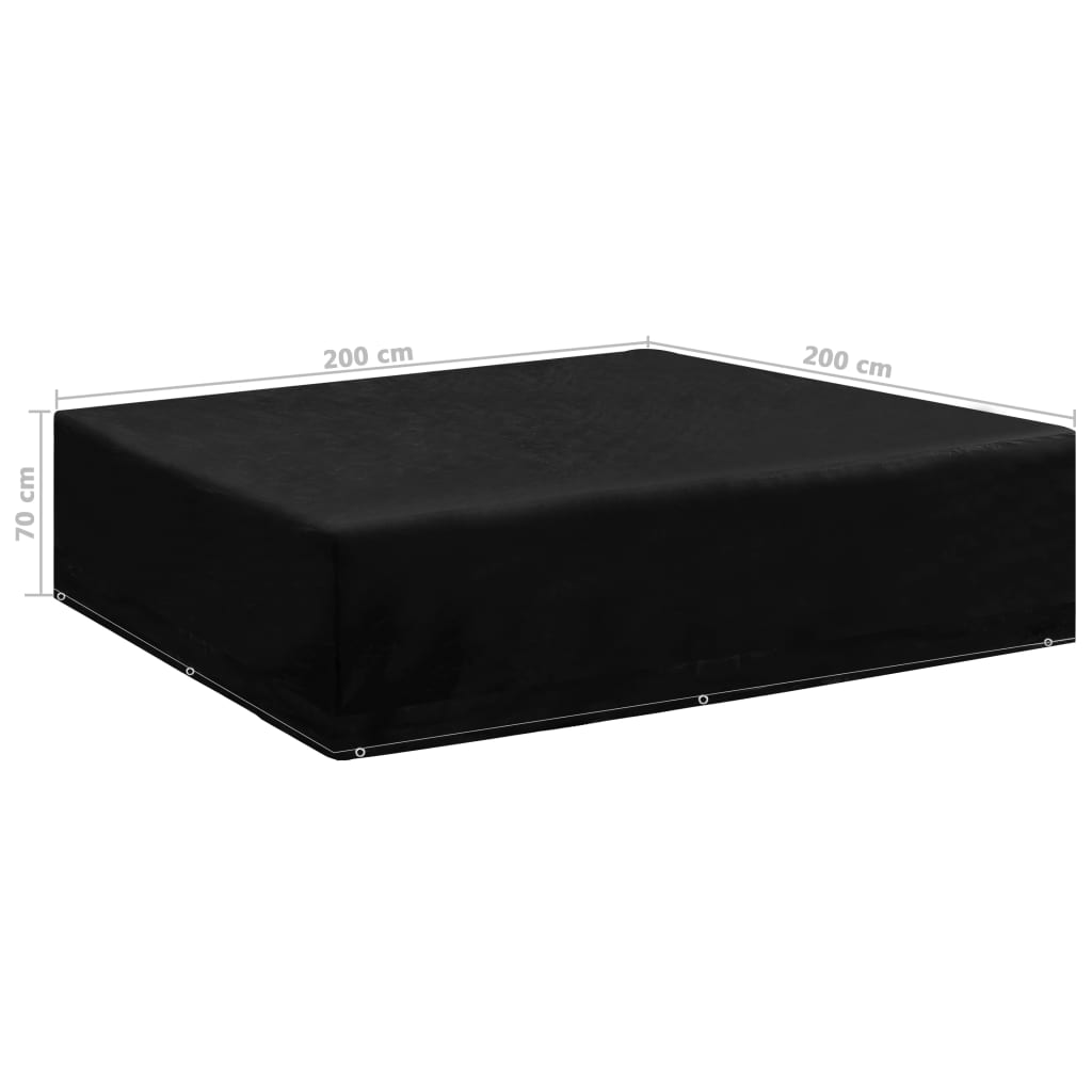 Copertura per Mobili da Giardino con 8 Occhielli 200x200x70 cm | homemem39