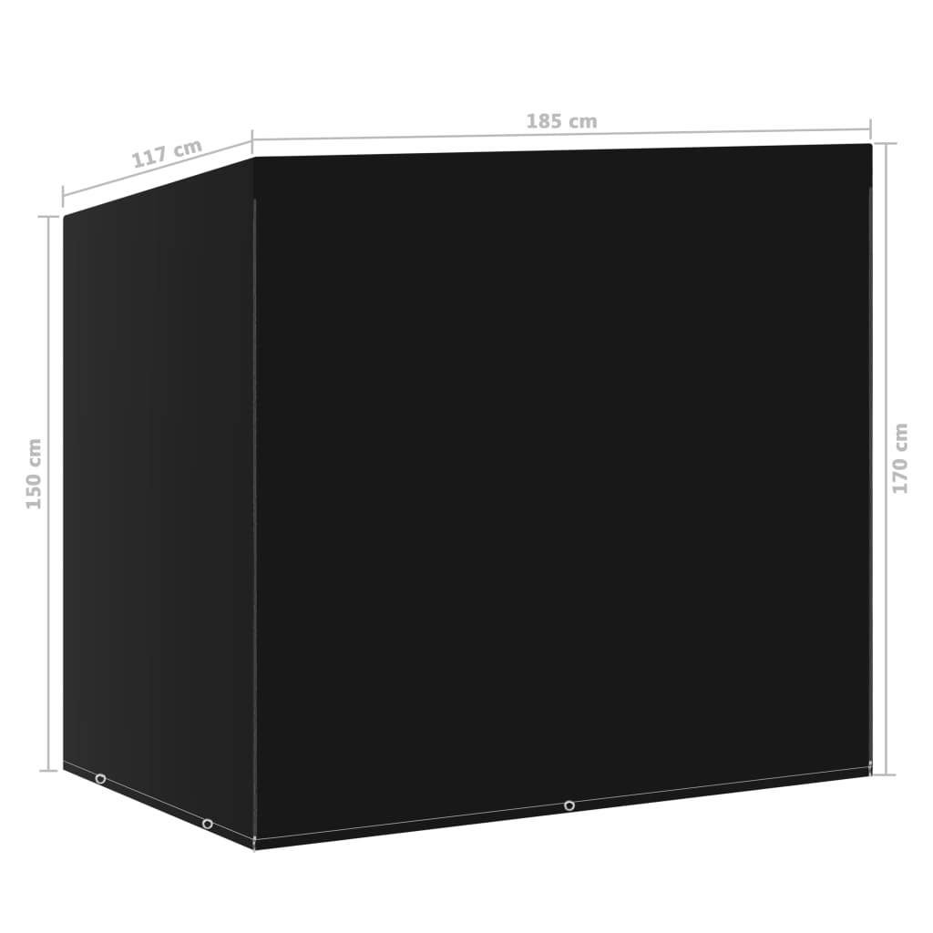 Telo di Copertura per Dondolo 6 Occhielli 185x117x170 cm | homemem39
