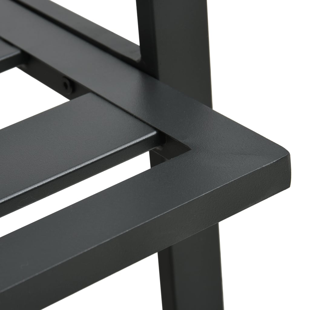 Set Divani da Giardino 4 pz con Cuscini Alluminio Grigio Scuro | homemem39