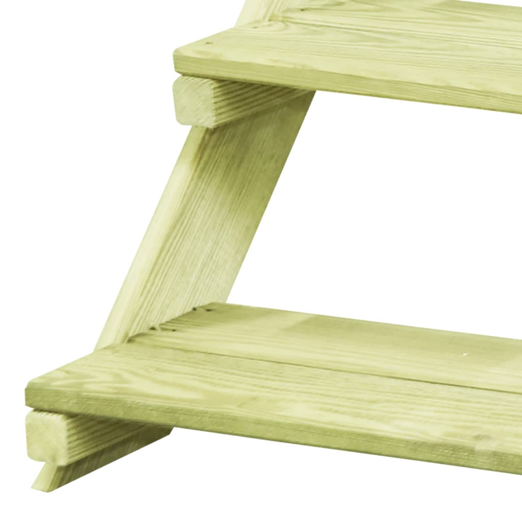 Piedistallo per Piante 80x80x80 cm Legno di Pino Impregnato - homemem39