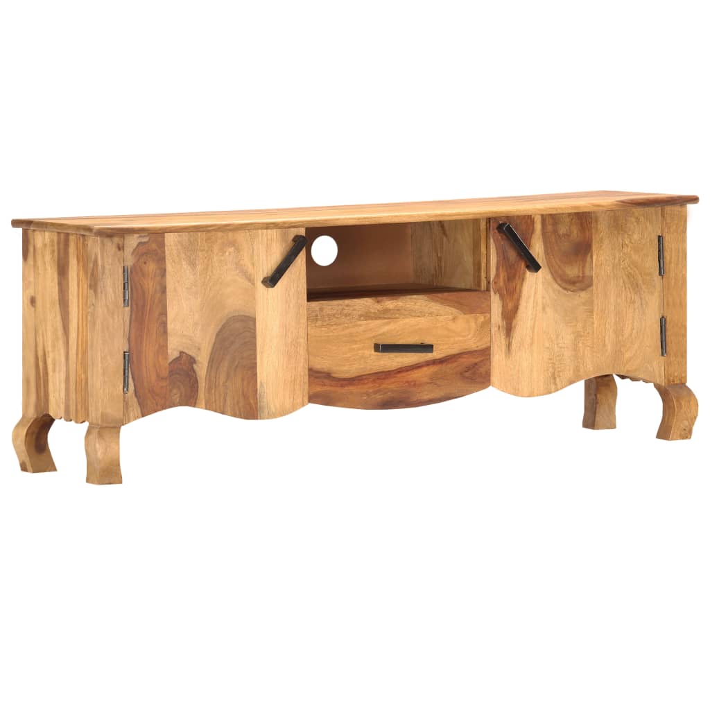 Mobile Porta TV 115x30x42 cm in Legno Massello - homemem39