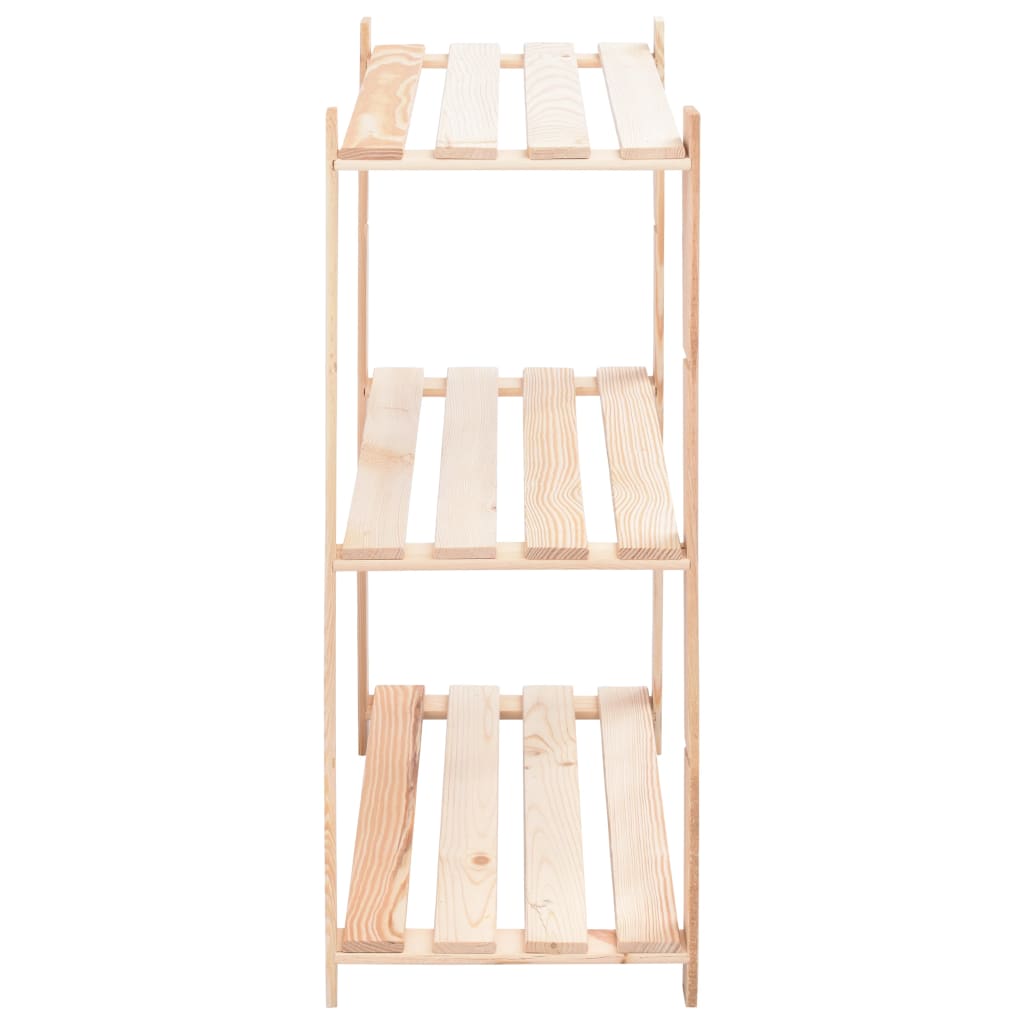 Scaffali a 3 Livelli 2 pz 80x38x90 cm in Massello Pino 150 kg - homemem39