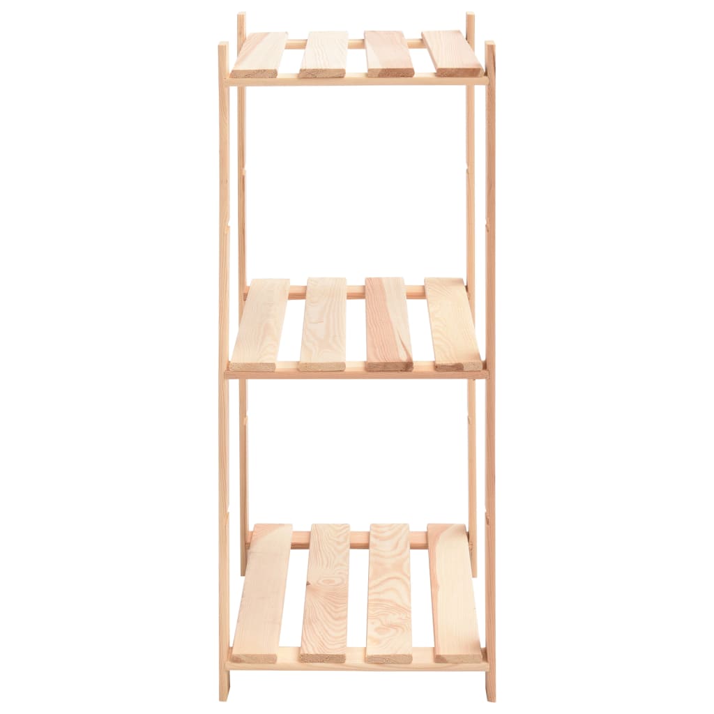 Scaffali a 3 Livelli 3 pz 60x38x90 cm in Massello Pino 150 kg - homemem39