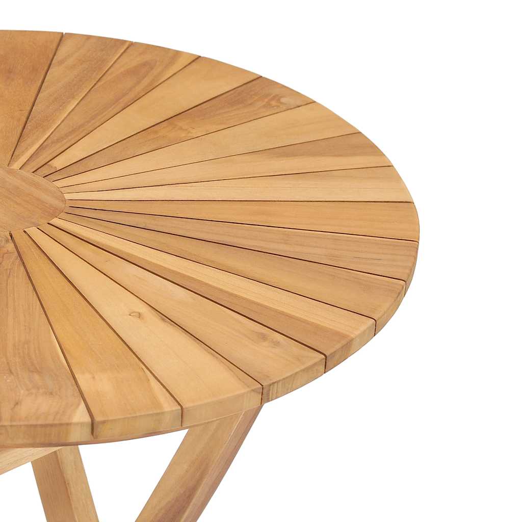 Tavolo da Giardino Pieghevole Ø 60 cm Legno Massello di Teak - homemem39