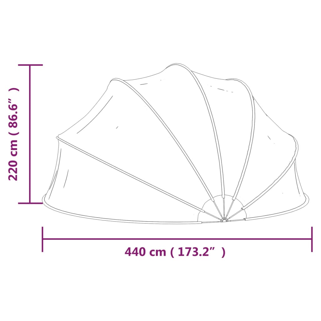 Cupola per Piscina 440x220 cm | homemem39
