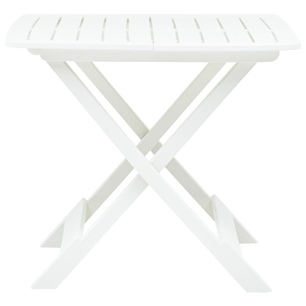 Tavolo da Giardino Bianco 79x72x70 cm Plastica - homemem39