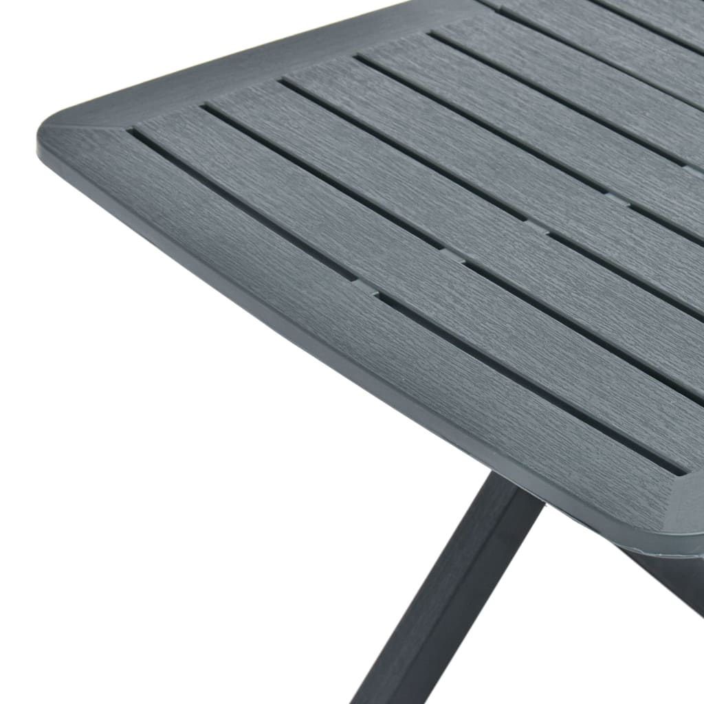 Tavolo da Giardino Pieghevole Verde 79x72x70 cm in Plastica - homemem39