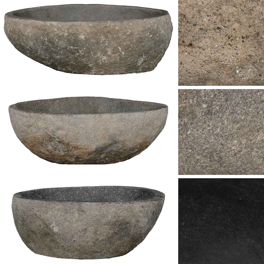 Lavandino in Pietra di Fiume Ovale (29-38)x(24-31) cm - homemem39