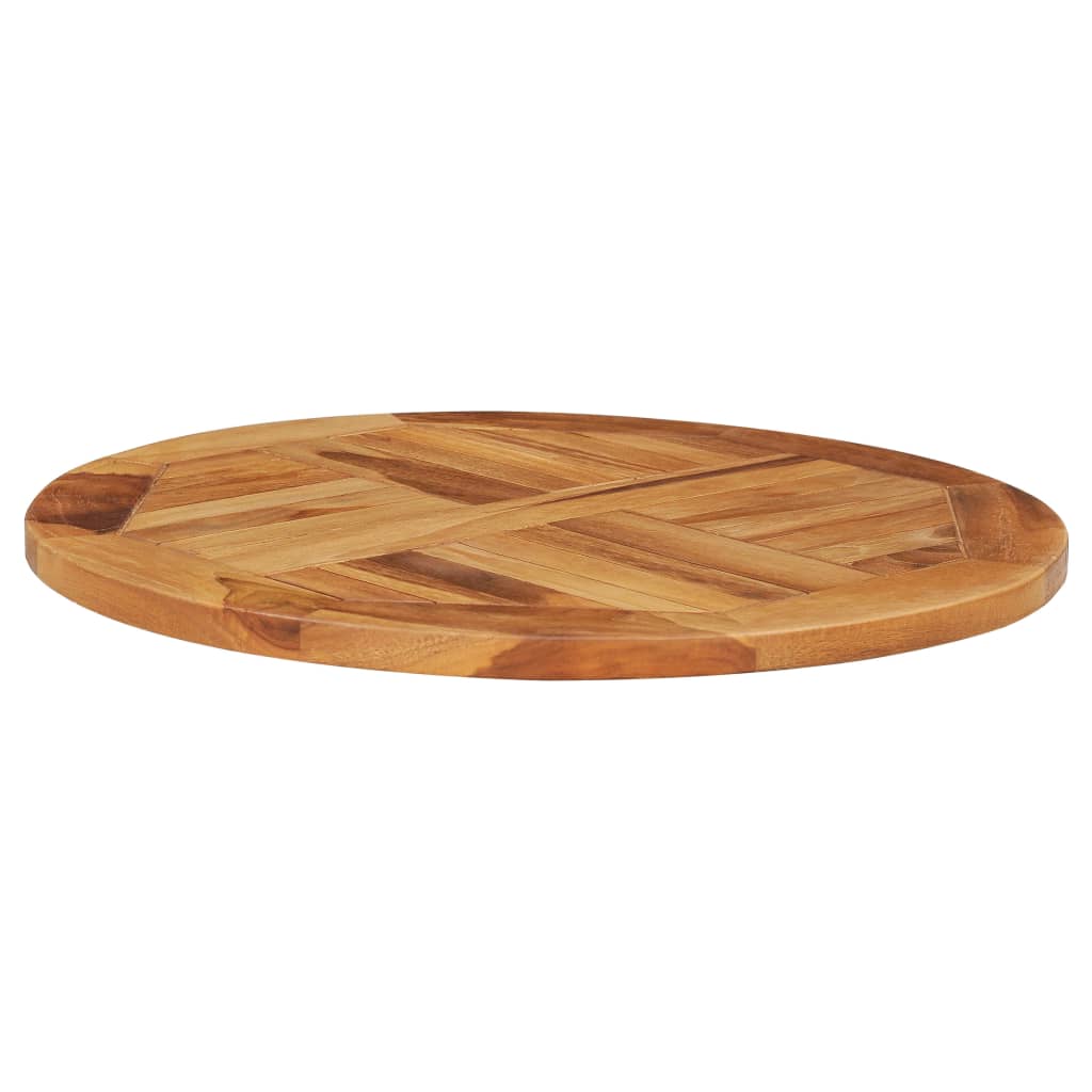 Vassoio Girevole da Tavola in Legno Massello di Teak - homemem39