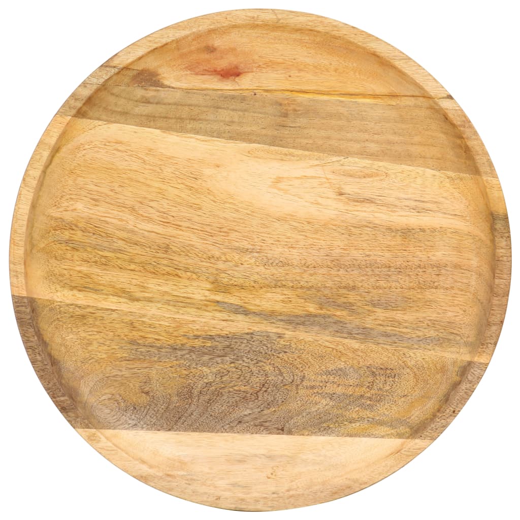 Tavolino Rotondo 43x43x66 cm in Legno Massello di Mango - homemem39