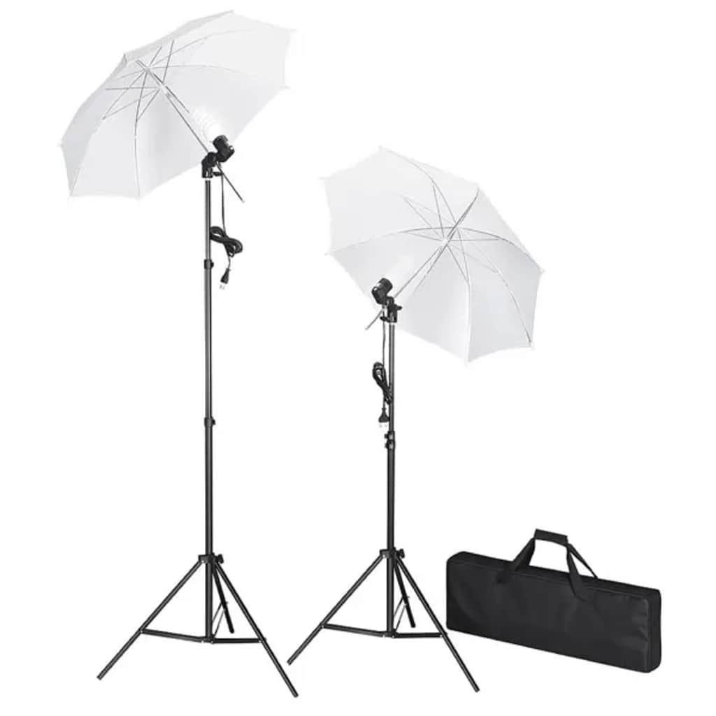 Set Studio Fotografico con Sfondi, Luci e Ombrelli - homemem39