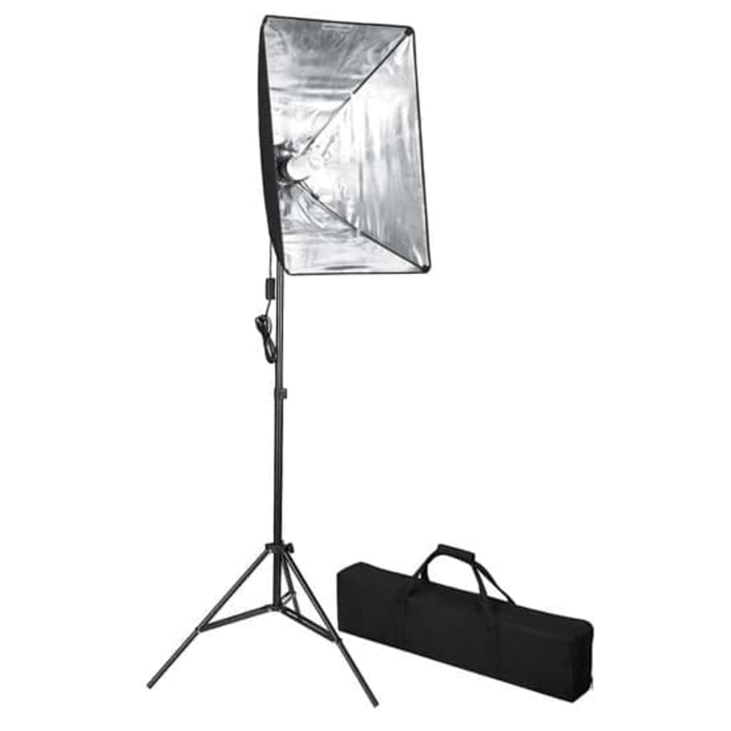 Set Studio Fotografico con Sfondi e Luci Softbox - homemem39