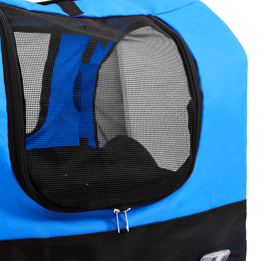 Rimorchio da Bici per Animali Carrello Jogging 2in1 Blu e Nero - homemem39