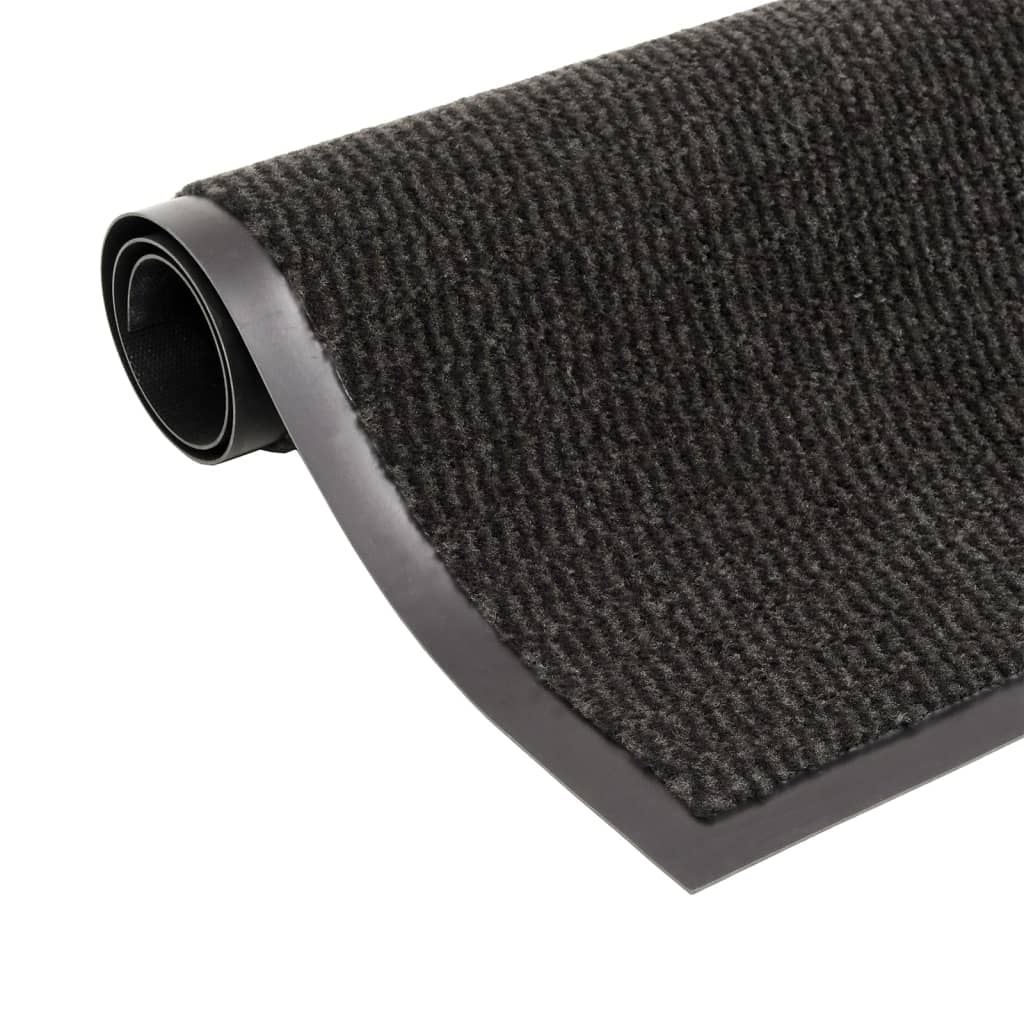Tappeti Antipolvere 2 pz Rettangolari Trapuntati 40x60 cm Neri - homemem39