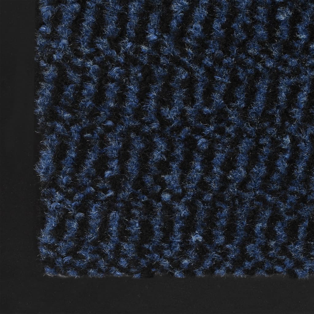 Tappeti Antipolvere 2 pz Rettangolari Trapuntati 120x180cm Blu