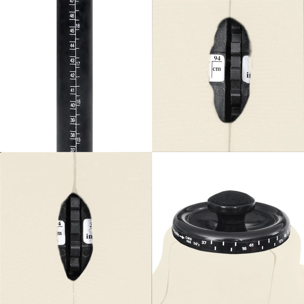 Manichino Maschile Regolabile Crema Taglia 37-45 | homemem39
