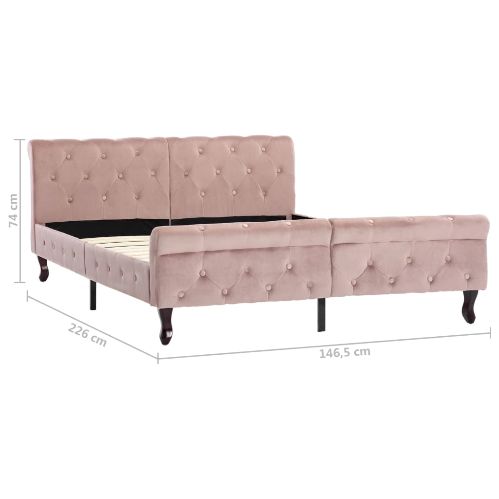 Giroletto Rosa in Velluto 140x200 cm | homemem39