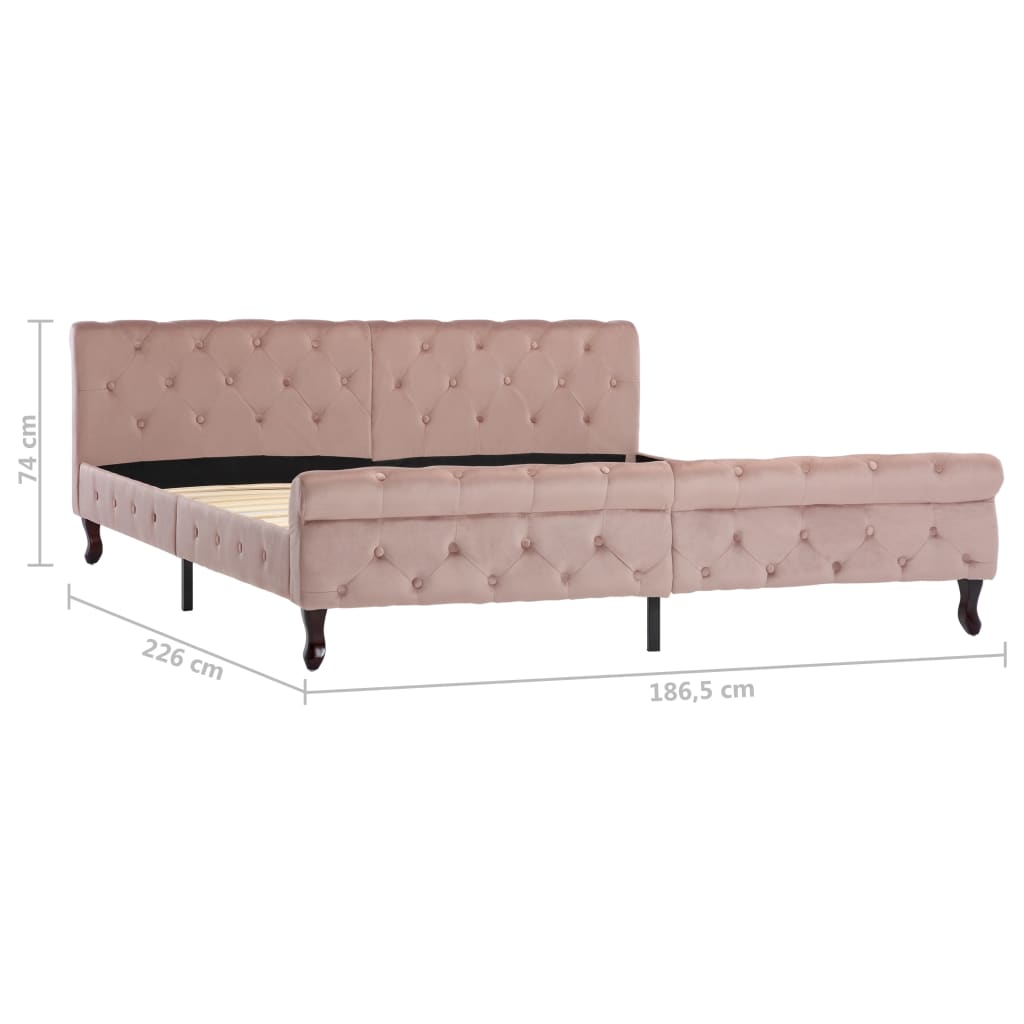 Giroletto Rosa in Velluto 180x200 cm | homemem39