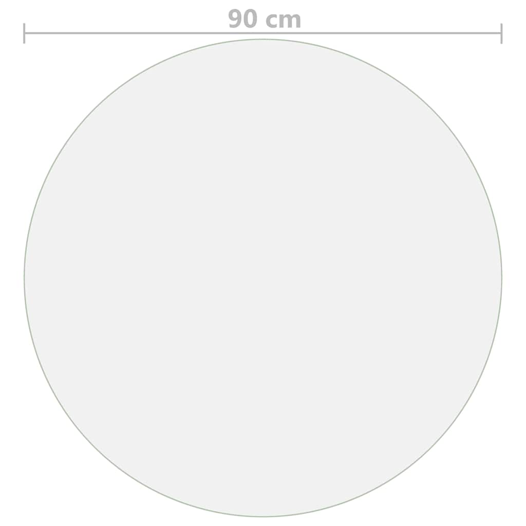 Protezione Tavolo Trasparente Ø 90 cm 1,6 mm in PVC