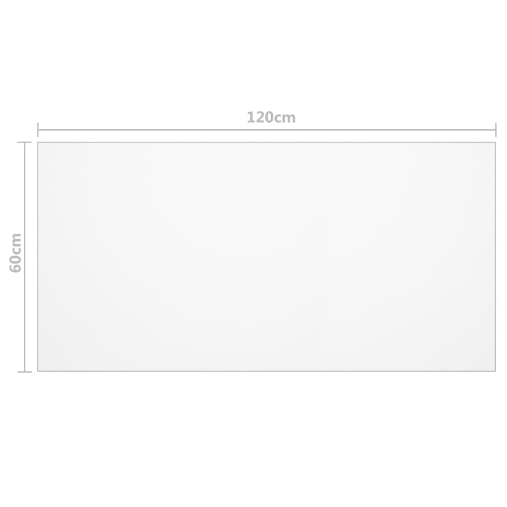 Protezione Tavolo Trasparente 120x60 cm 1,6 mm PVC - homemem39